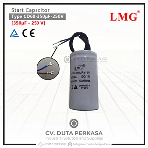 Start Capacitor Type CD60-350uF-250v Rated Voltage 250VAC Duta Perkasa 