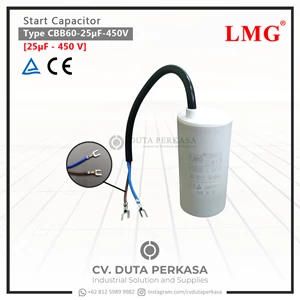 Start Capacitor Type CBB60-25uF-450v Rated Voltage 450VAC Duta Perkasa