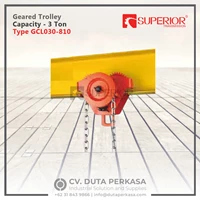 Superior Transmission Geared Trolley Capacity 3 Ton Type GCL030-810 Duta Perkasa
