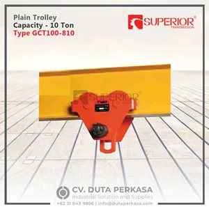 Superior Transmission Plain Trolley Capacity 10 Ton Type GCT100-810 Duta Perkasa