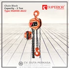 Superior Transmission Chain Block Type HSZ030-A622-3M Capacity 3 Ton Lift Chain 3 Metre 1