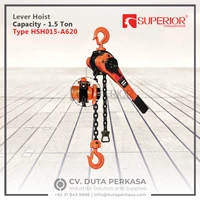 Superior Transmission Lever Hoist Capacity Type HSH015-A620-1.5 Lift Chain 1.5 Metre