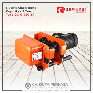 Superior Transmission Electric Trolley With DC Brake Motor Type DC-C-010-1S Capacity 1 Ton
